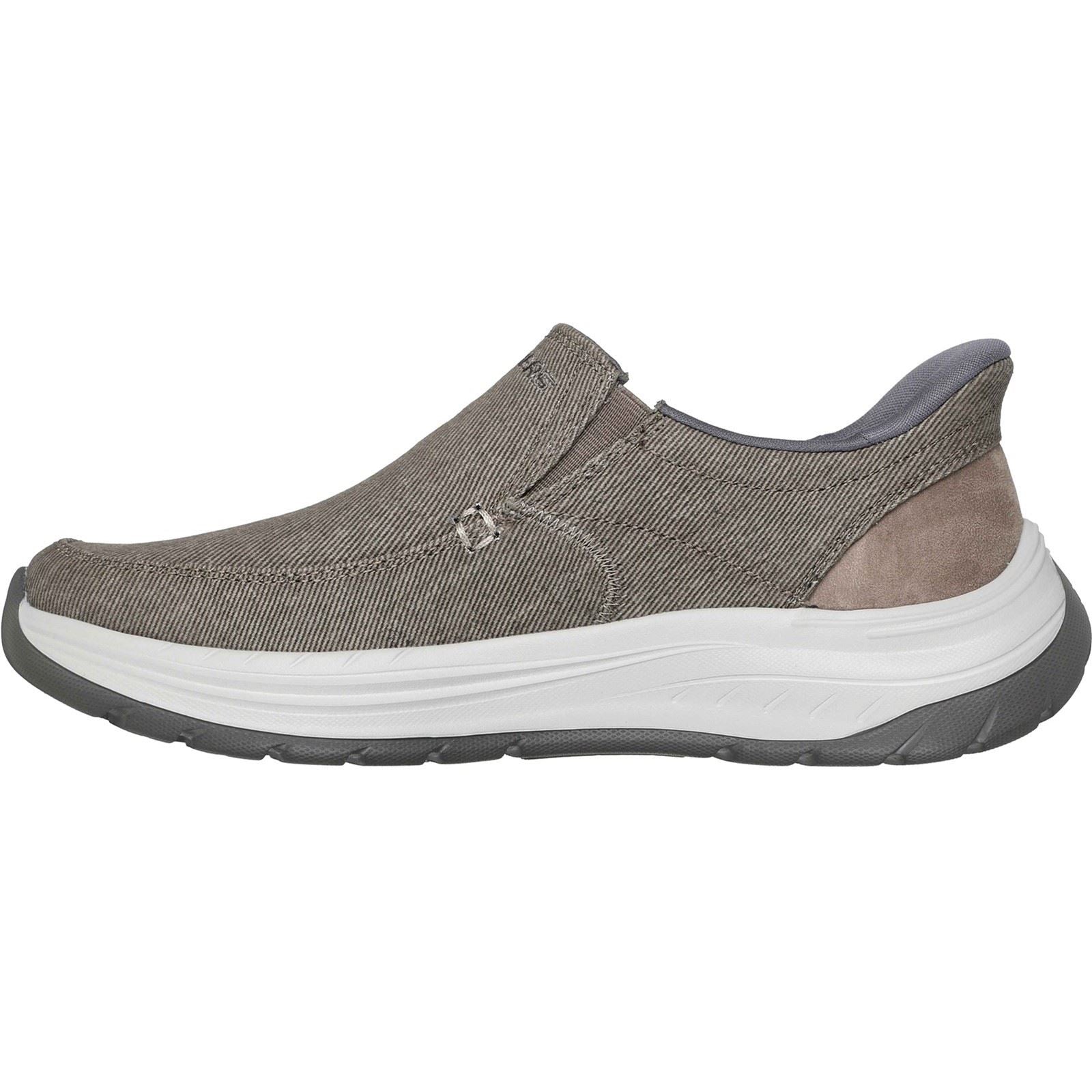 Skechers Decklan - Gulliver Baskets Taupe Pour Hommes En Textile