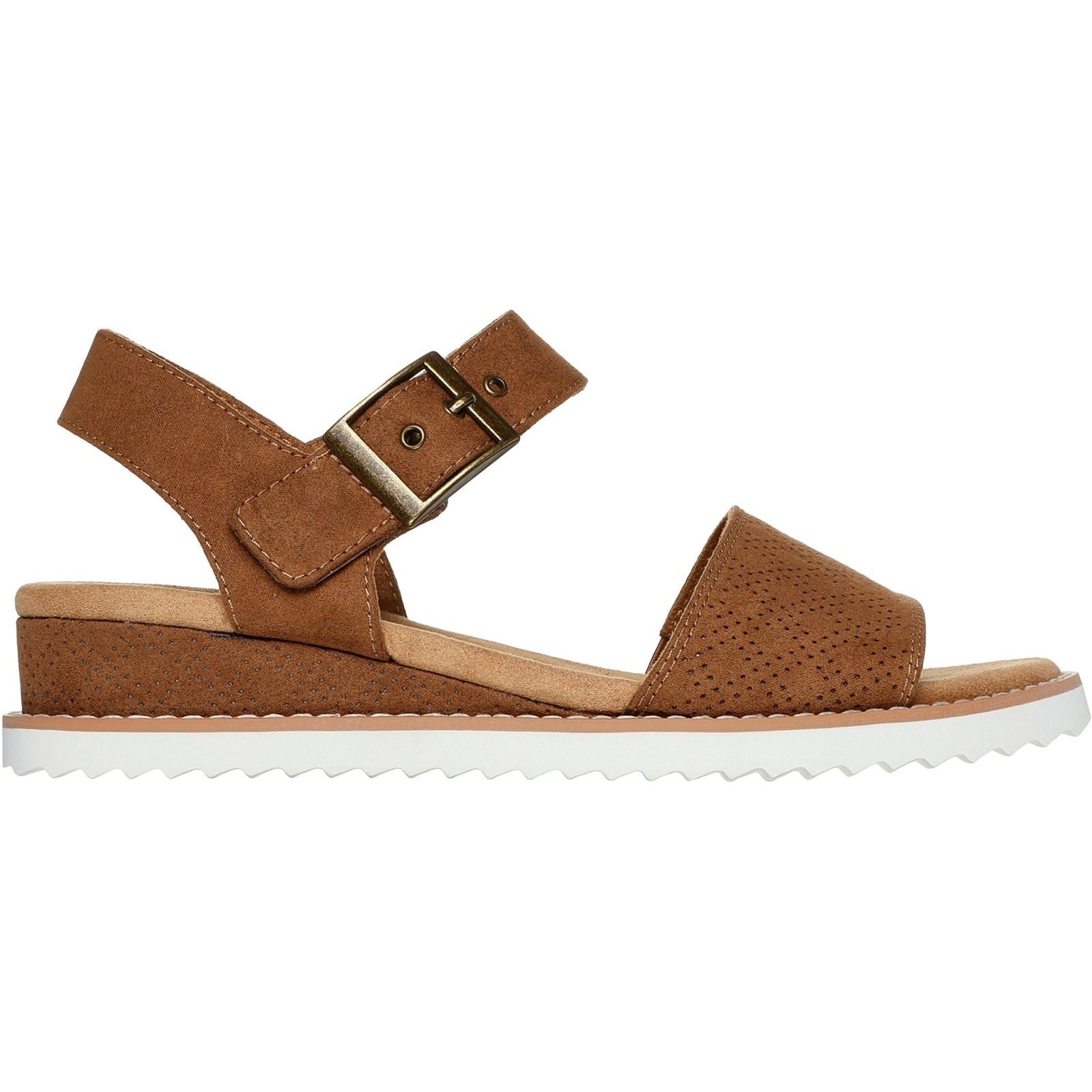 Skechers Desert Kiss Serendipitous Sandales Pour Femmes En Synthétique Couleur Châtaigne