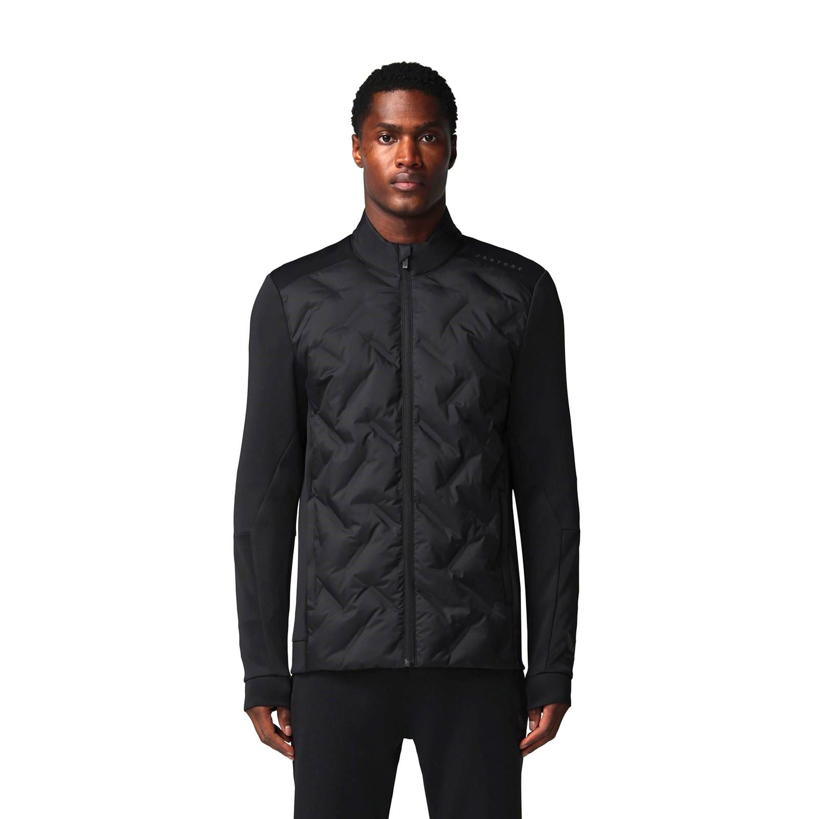 Castore Hybrid Jacket Vêtements De Sport Actifs Pour Hommes En Noir
