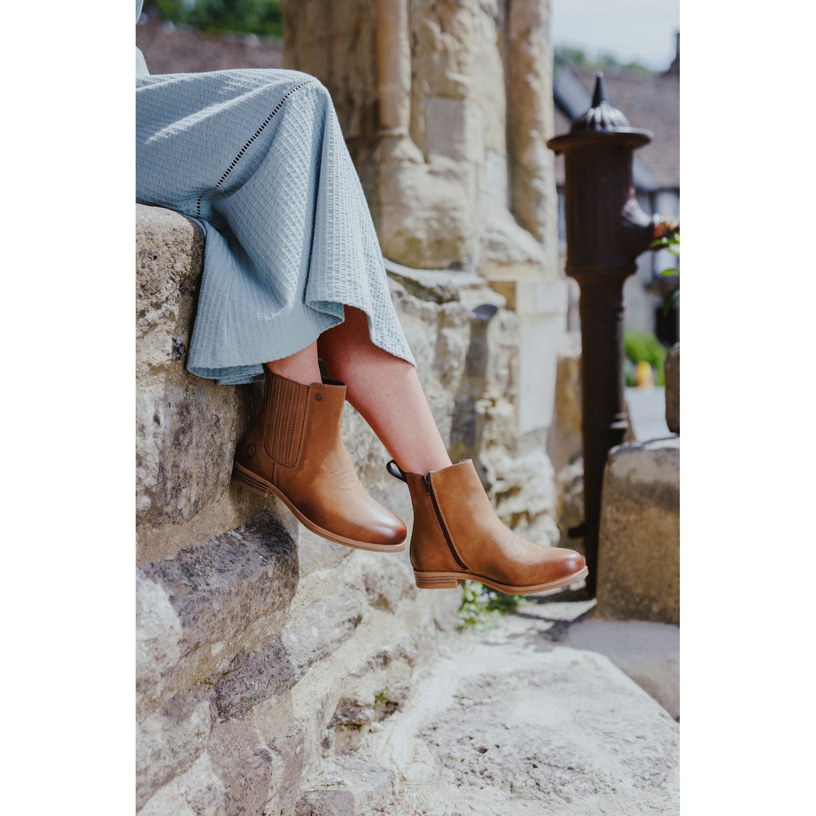Cotswold Didbrook Bottes En Cuir Pour Femme Couleur Marron Clair