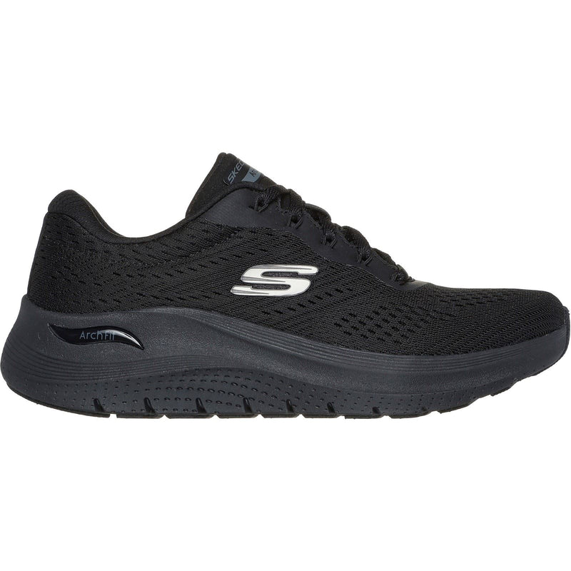 Skechers Arch Fit 2.0 Big League Sneakers Noires Pour Femmes En Textile