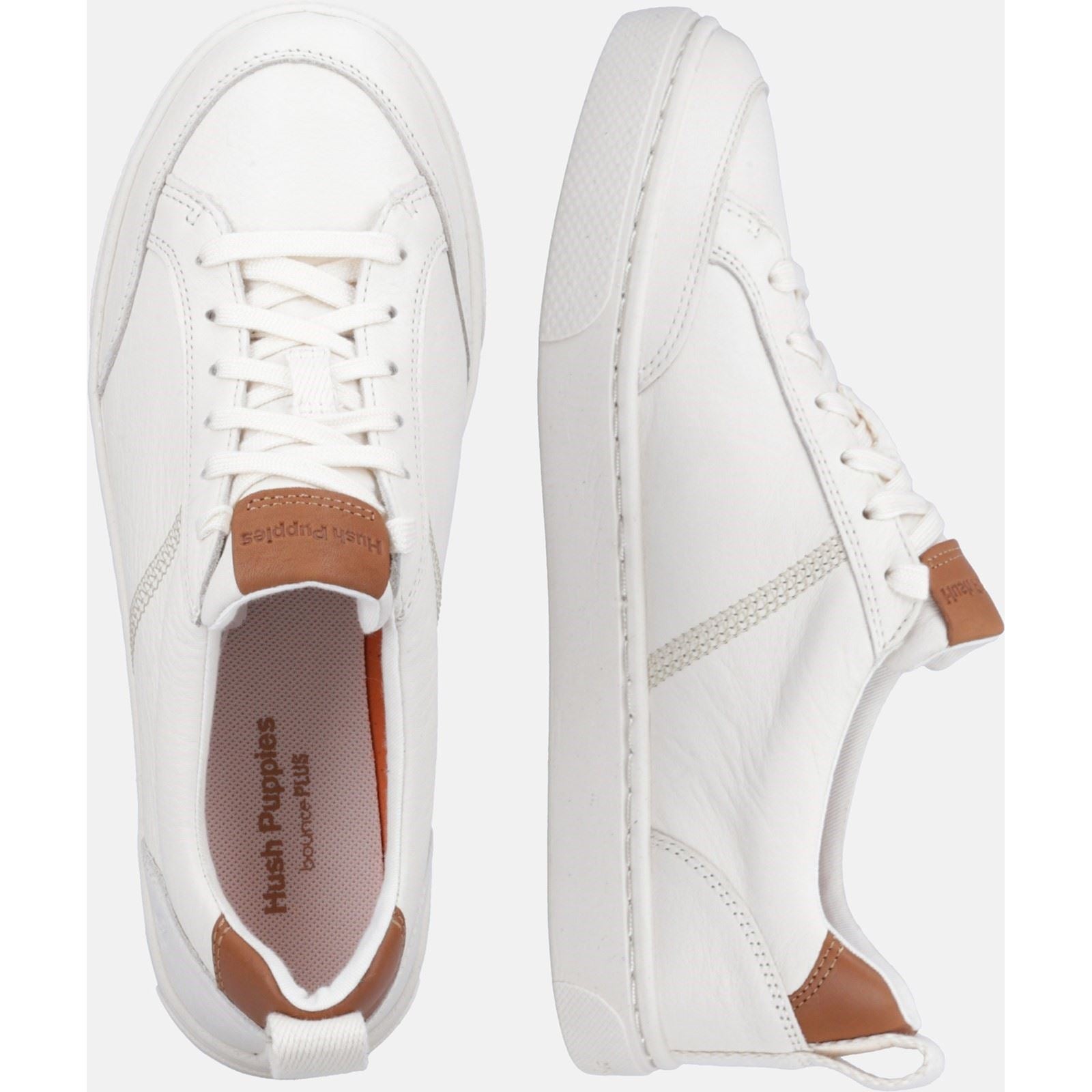 Hush Puppies The Good Low Top Baskets Blanches En Cuir Pour Hommes