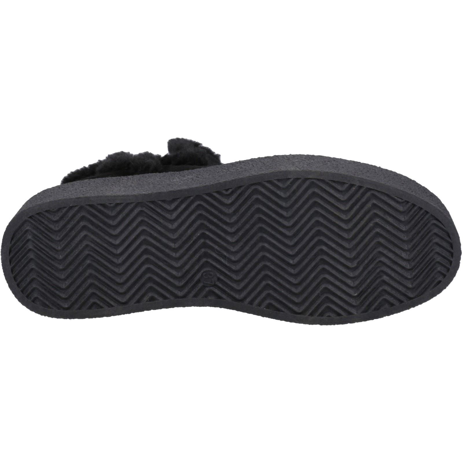 Hush Puppies Bella Bottines Chelsea Plates Pour Femmes En Daim Noir