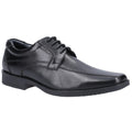 Hush Puppies Brandon Chaussures En Cuir Noir À Lacets Pour Hommes