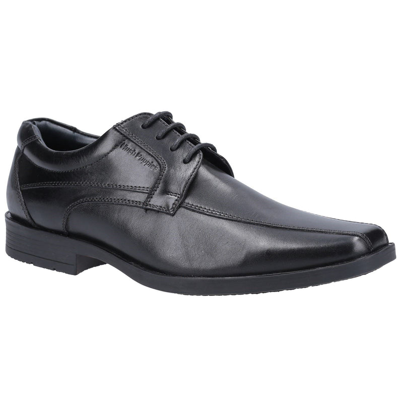 Hush Puppies Brandon Chaussures En Cuir Noir À Lacets Pour Hommes