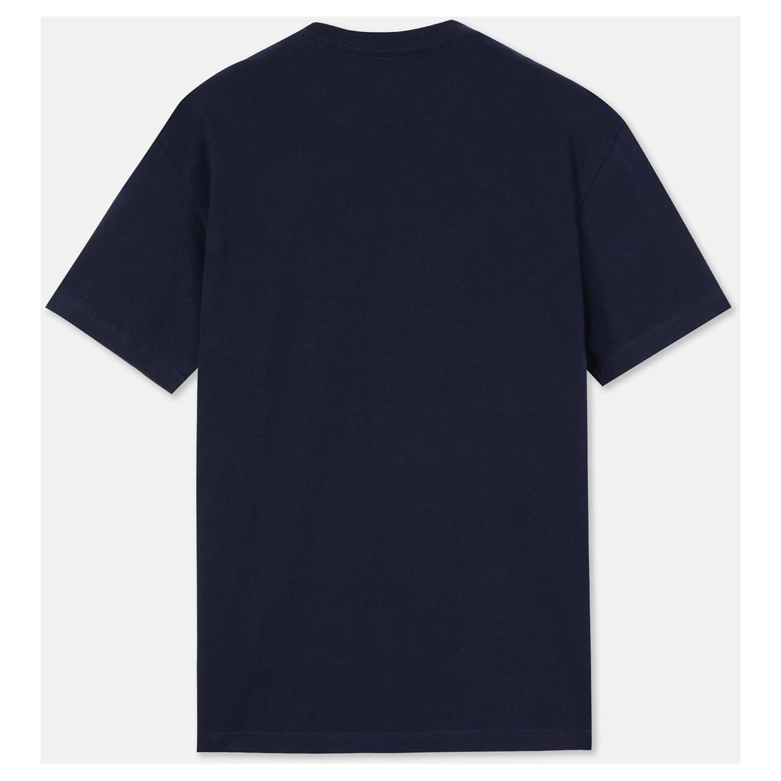 Dickies Short Sleeve T-Shirts Bleus En Coton Pour Hommes