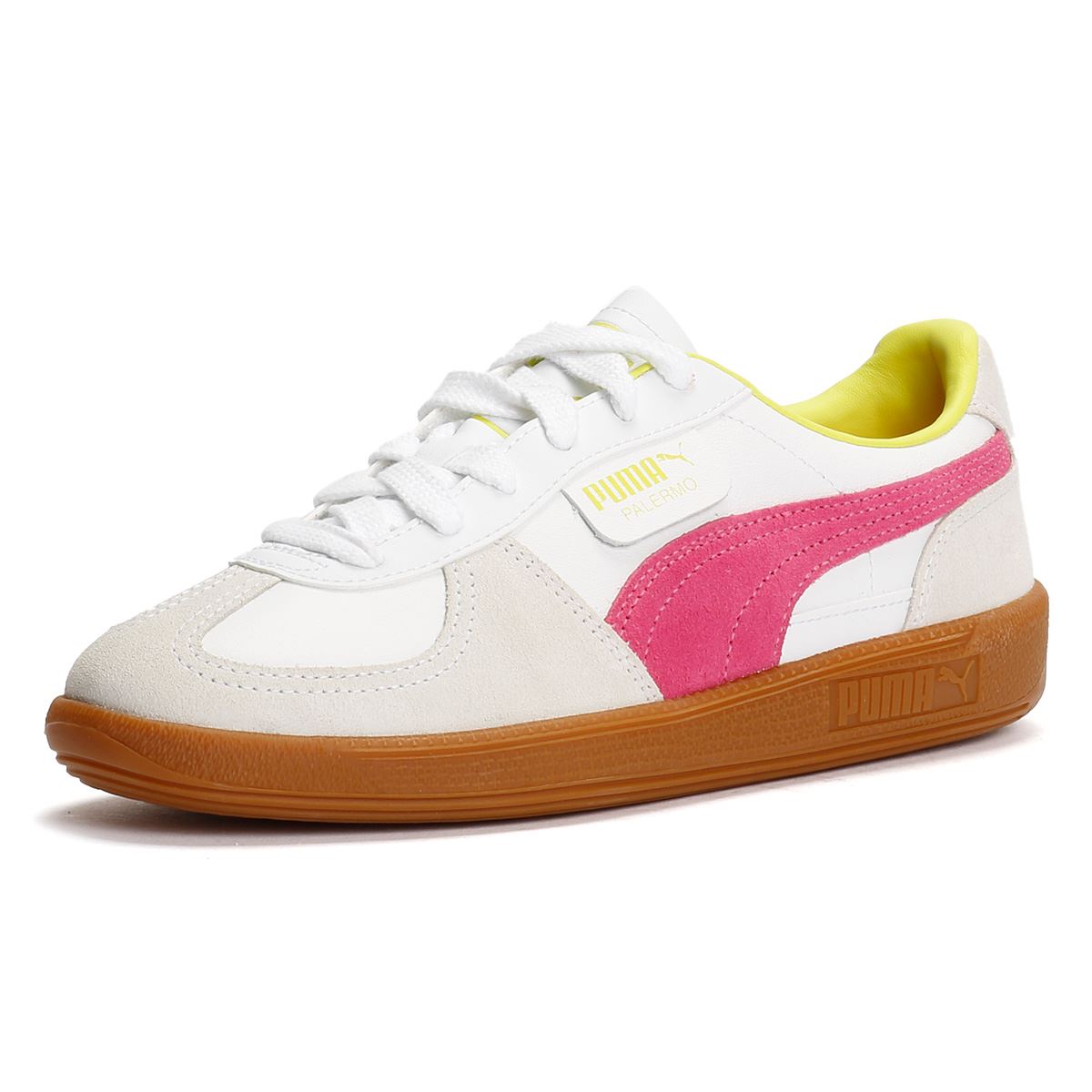 Puma Palermo Baskets Blanches En Cuir Pour Femmes