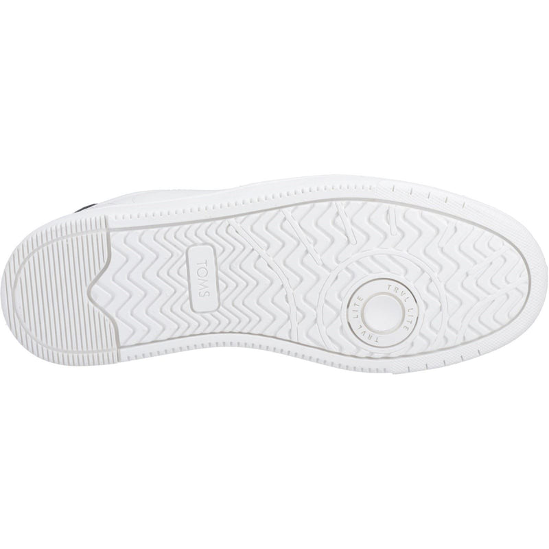 TOMS TRVL Lite Court Baskets En Cuir Pour Hommes Blanches/Noires