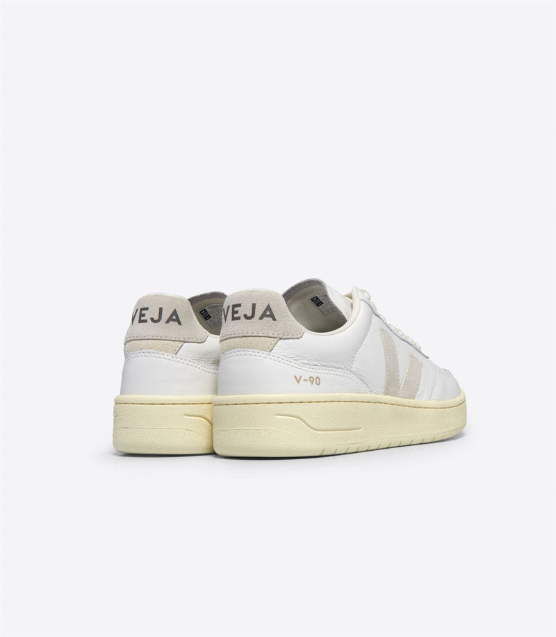 Veja V-90 Baskets blanches en cuir pour femmes