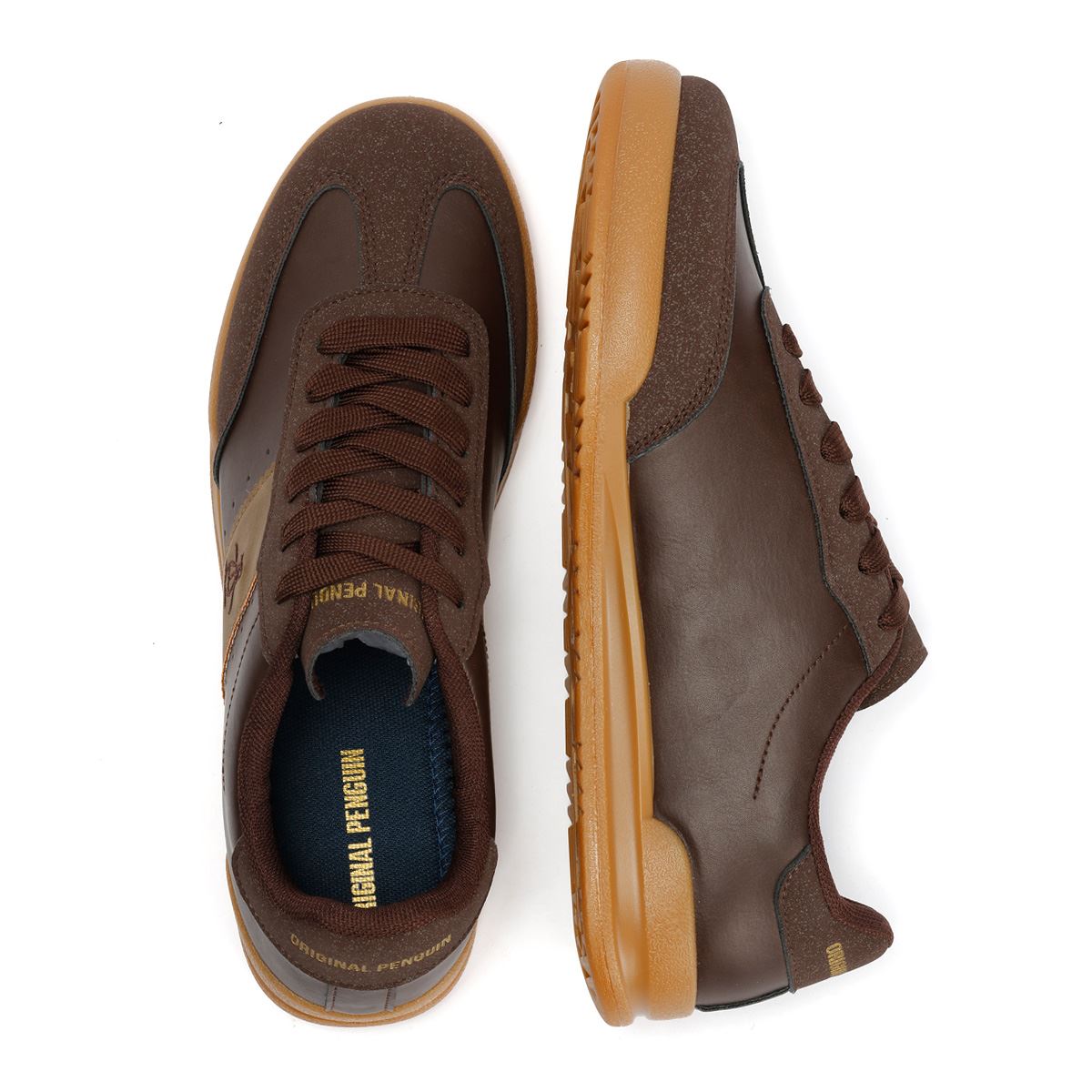Penguin Giovanni Baskets Brunes Pour Hommes