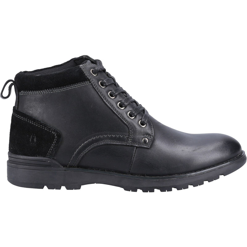 Hush Puppies Dean Bottes Noires En Daim Pour Homme