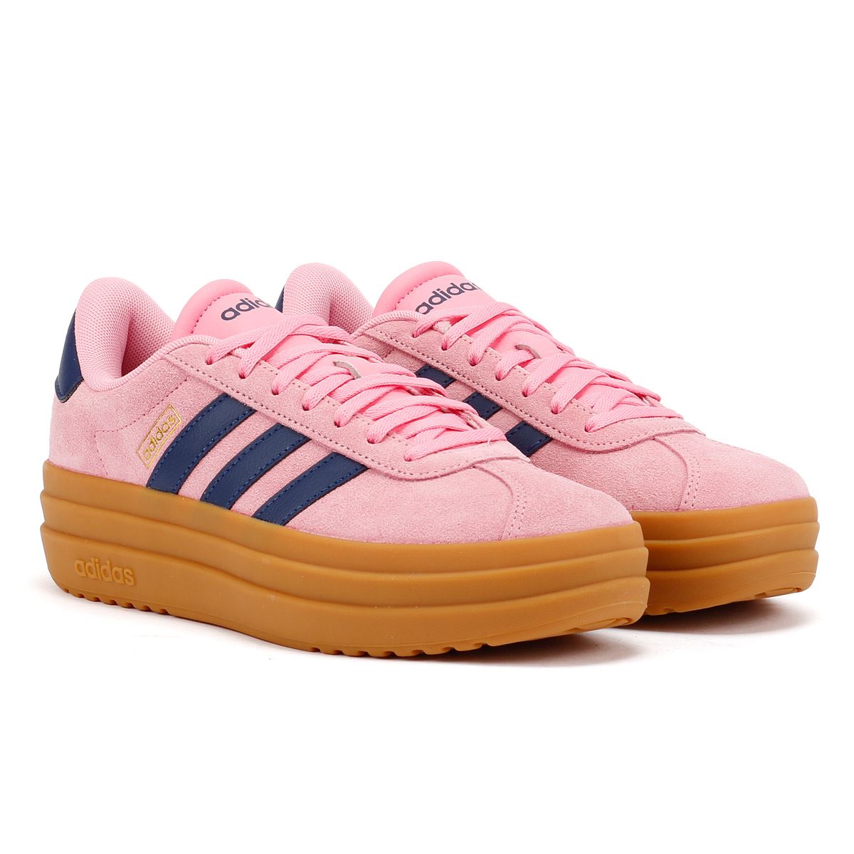 Adidas VL Court Bold Baskets Roses En Cuir Pour Femmes