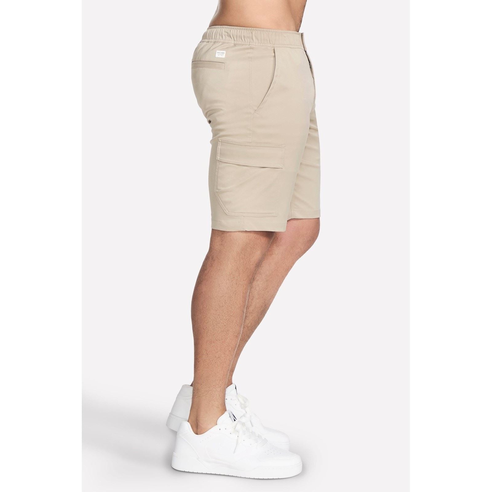 Skechers Performance Downtown Cargo 9 Inch Short Shorts En Polyester Pour Hommes, Longueur Genou Naturelle