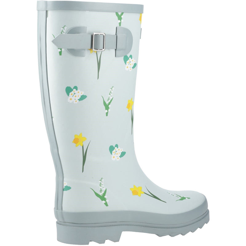Cotswold Wildflower Tall Bottes En Caoutchouc Pour Femmes Couleur Menthe