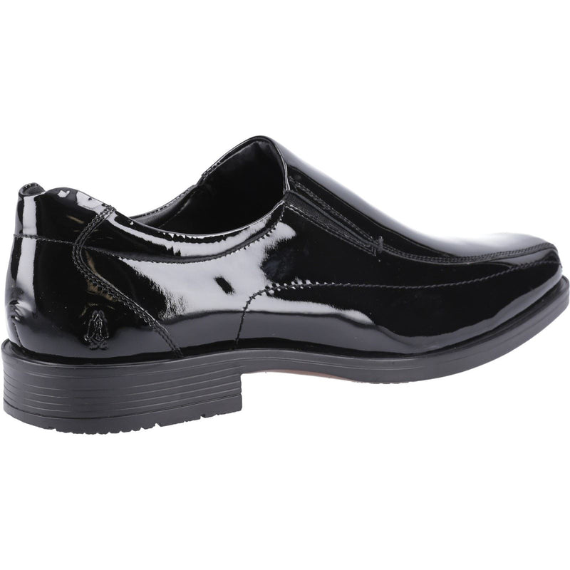 Hush Puppies Brody Chaussures Pour Hommes En Cuir Noir À Enfiler
