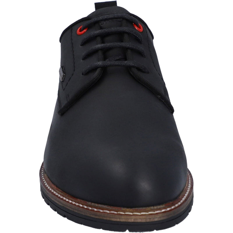 Hunter Jura Chaussures En Cuir Noir À Lacets Pour Hommes
