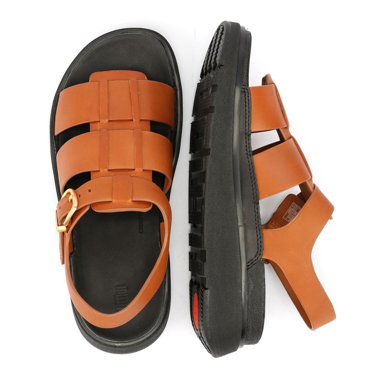 FitFlop GEN-FF Fisherman Sandales En Cuir Pour Femmes, Marron
