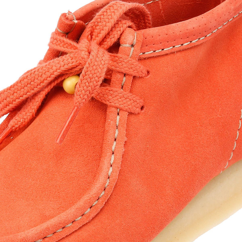 Clarks Originals Wallabee Bottes Orange Pour Femmes En Daim