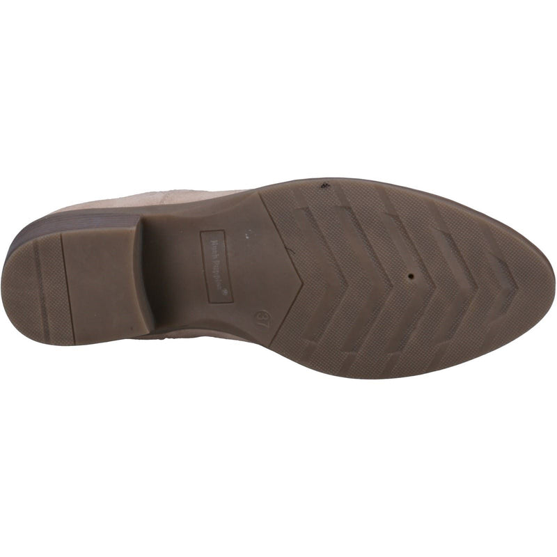 Hush Puppies Isobel Bottes En Cuir Nude Pour Femme