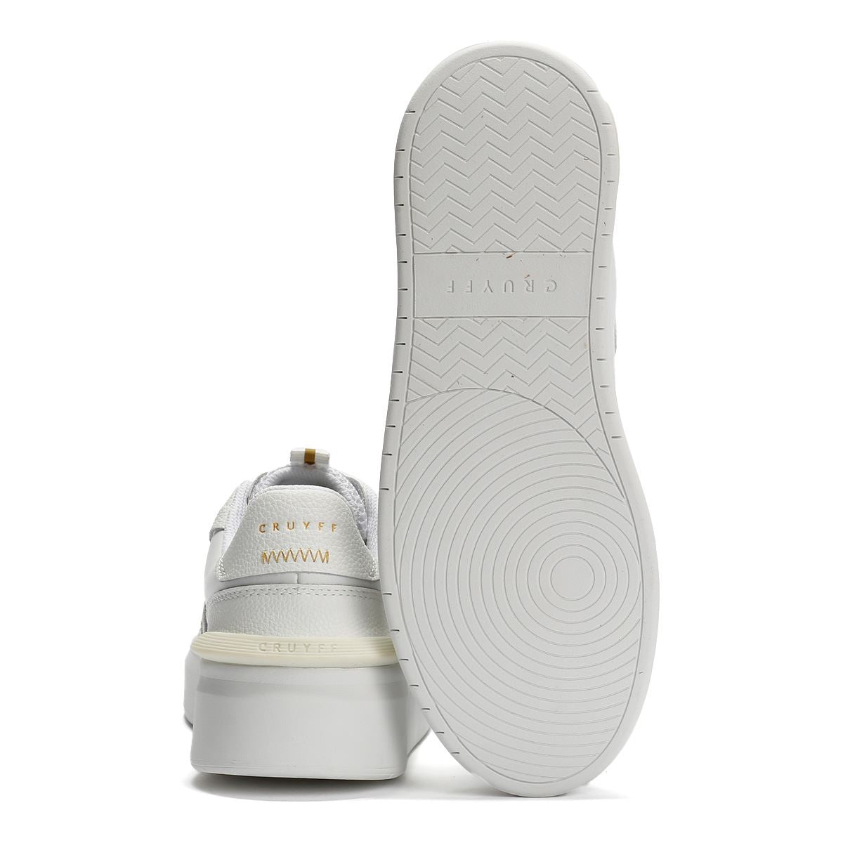 Cruyff Endorsed Tennis Baskets Blanches En Cuir Pour Hommes