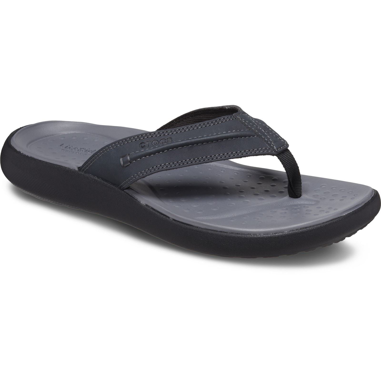 Crocs Yukon Vista II Tongs Noires Pour Homme En Polyuréthane