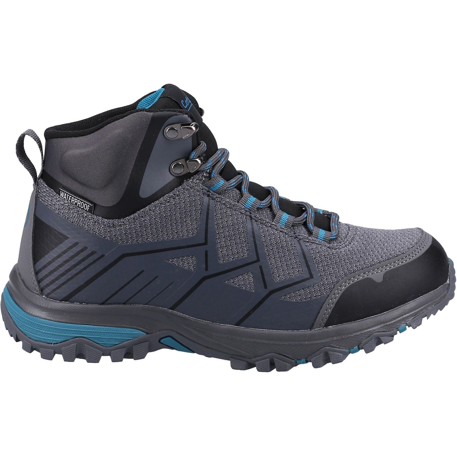 Cotswold Wychwood Mid Bottes De Randonnée Grises/bleues En Rpet Et Mesh Pour Femme