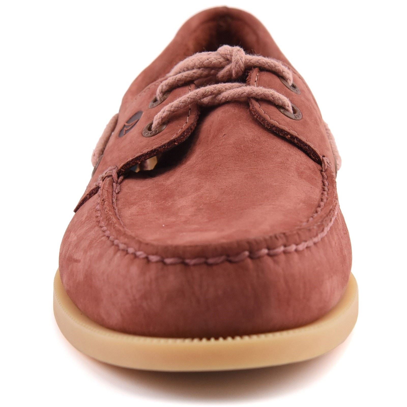 Sperry Authentic Original Chaussures Bateau Rouges En Cuir Pour Hommes