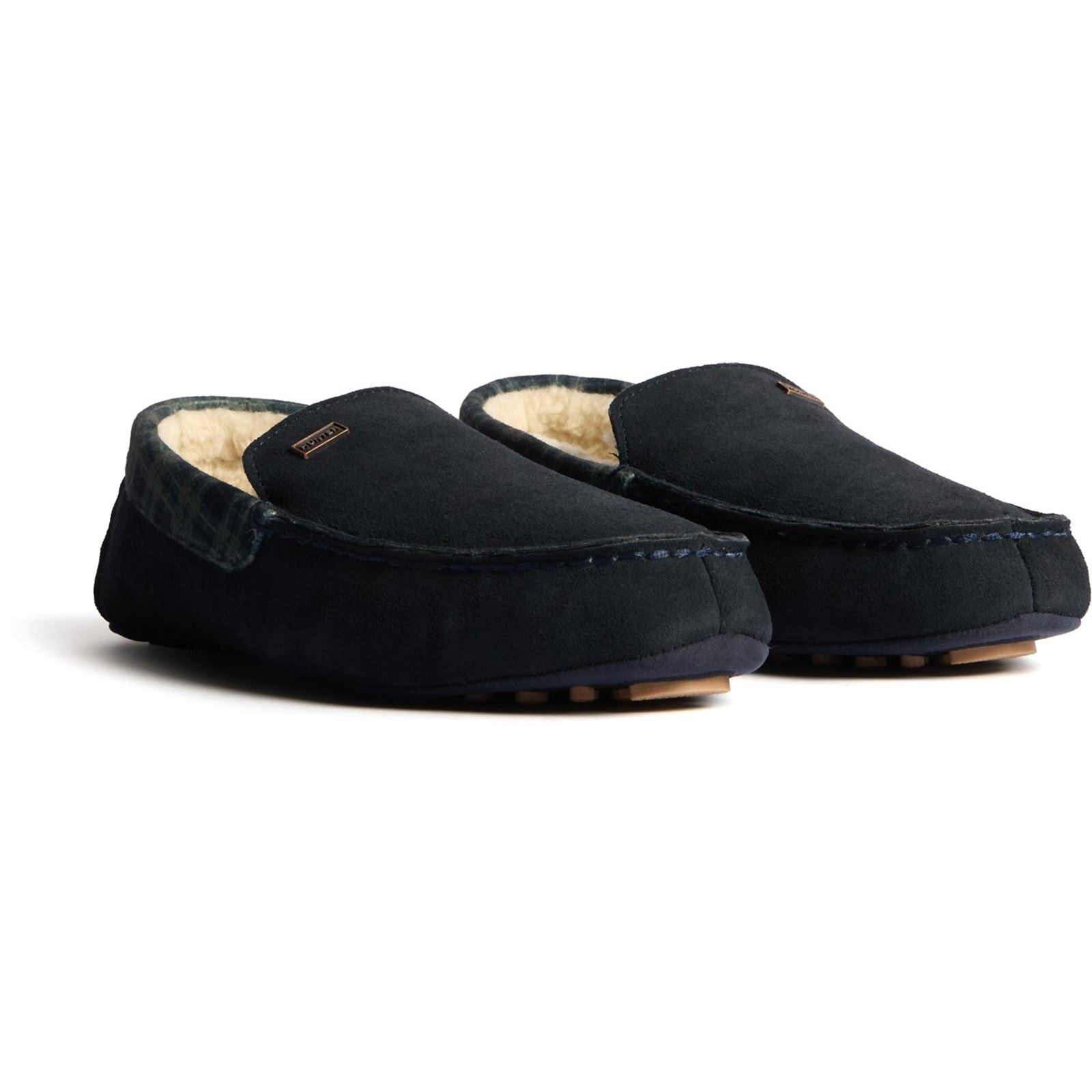 Hunter Moccassin Chaussons Navy Pour Homme En Suède
