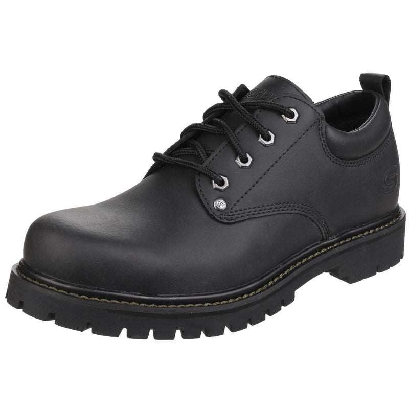 Skechers Tom Cats Chaussures En Cuir Noir À Lacets Pour Hommes
