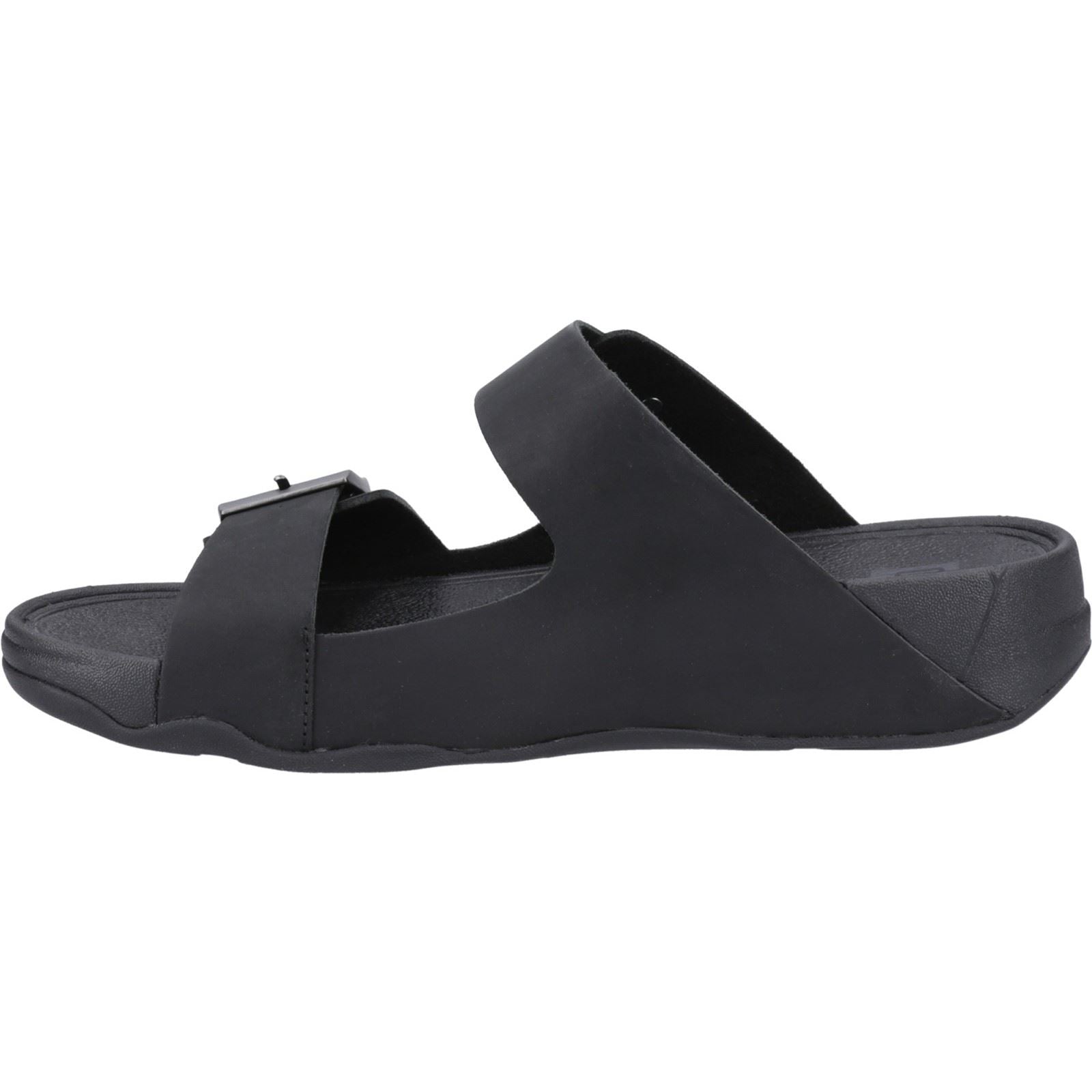 Fitflop Gogh Moc Sandales En Cuir Noires Pour Hommes