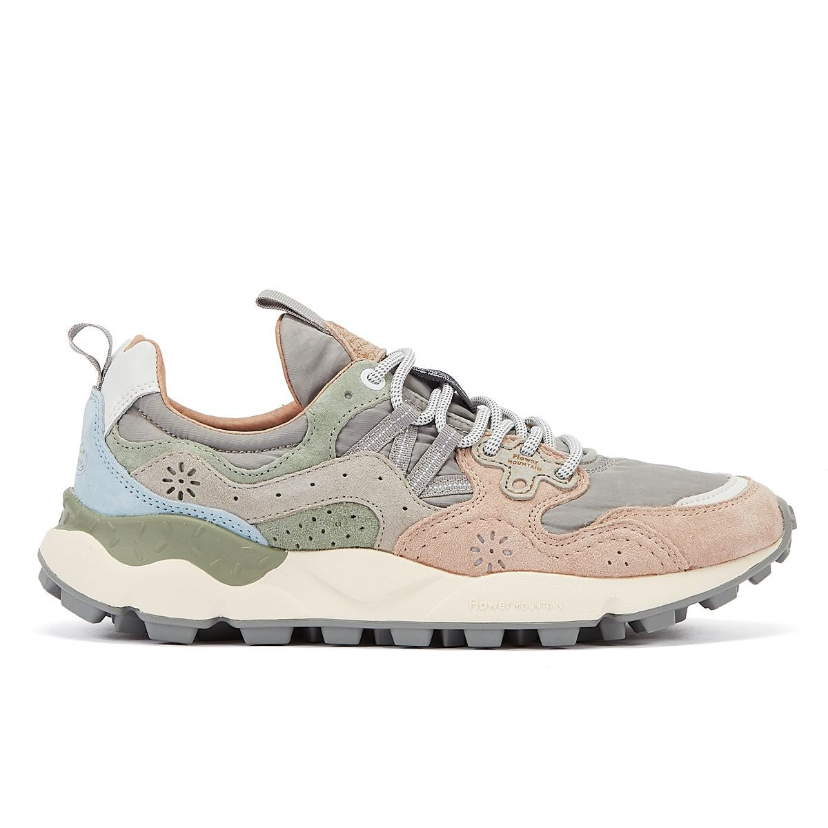 Flower Mountain Yamano 3 Uni Suede Nylon Baskets Roses Pour Femmes