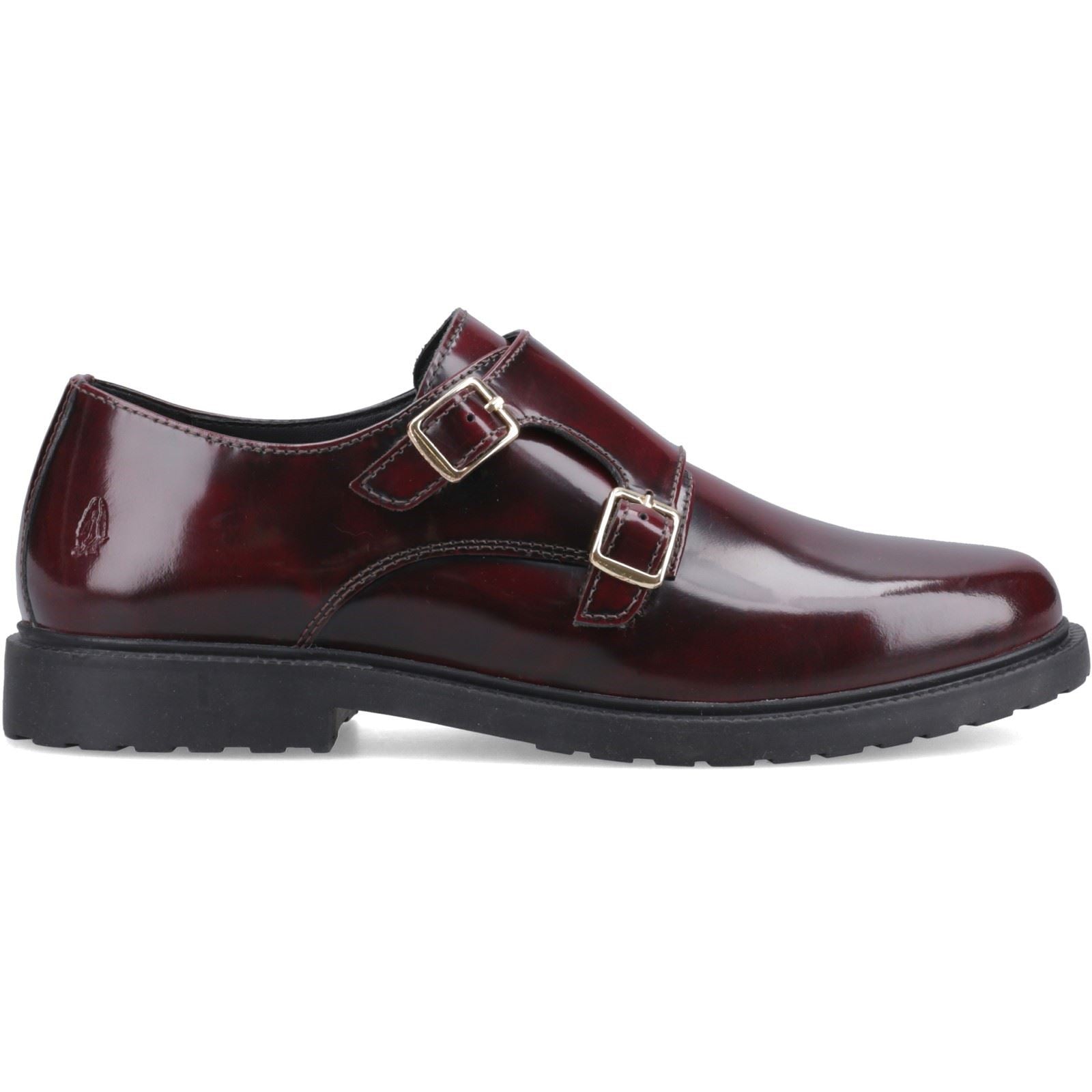 Hush Puppies Verity Hi-Shine Chaussures En Cuir Pour Femmes Bordeaux