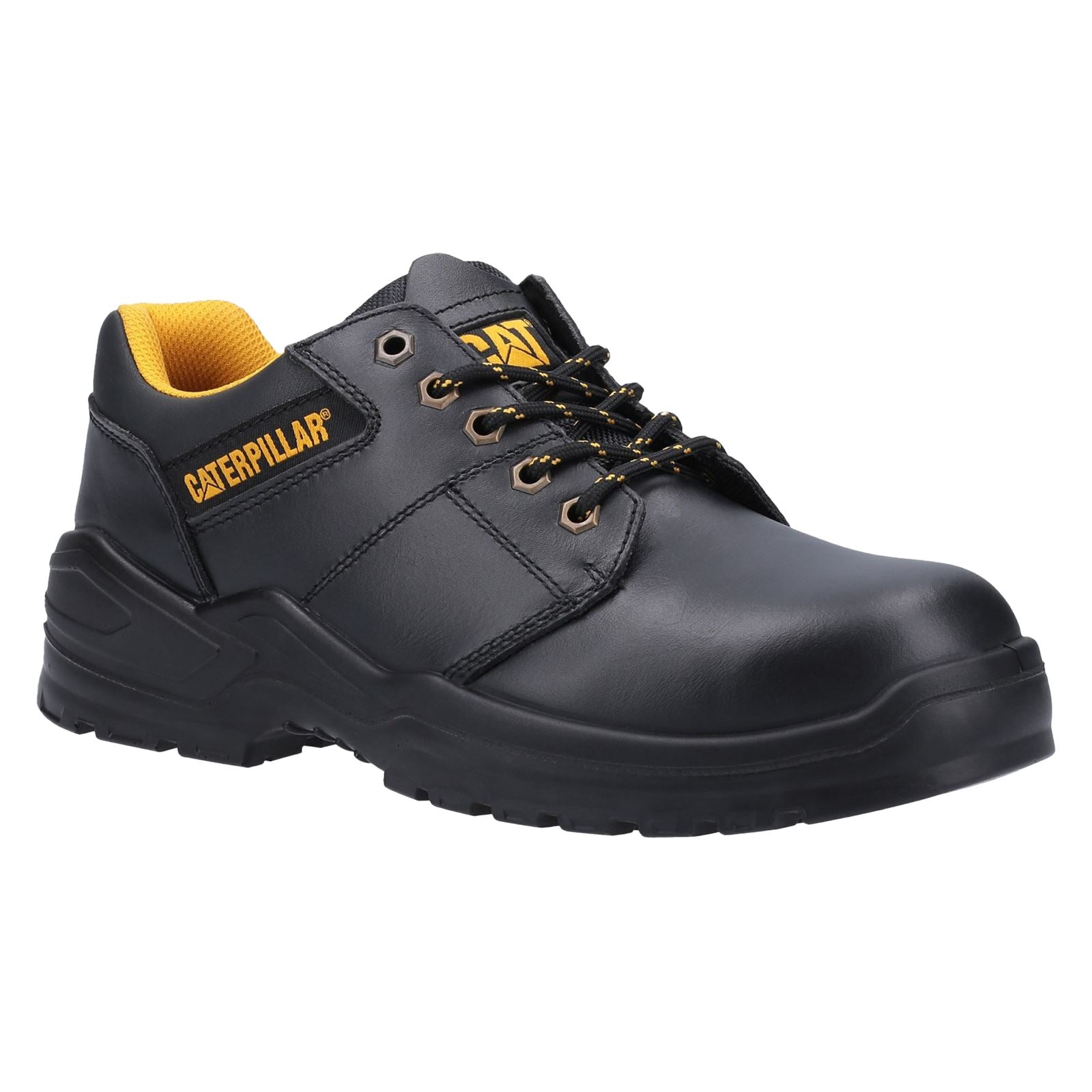 Caterpillar Chaussures De Sécurité En Cuir Noir Striver Low S3