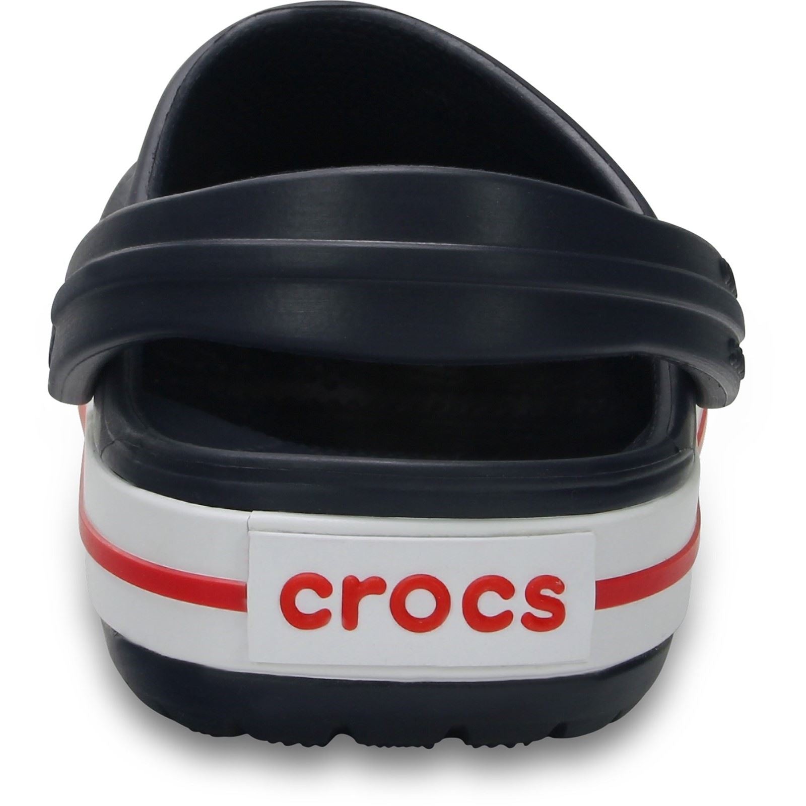 Crocs Crocband Chaussures Bateau En Thermoplastique Bleu Marine / Rouge
