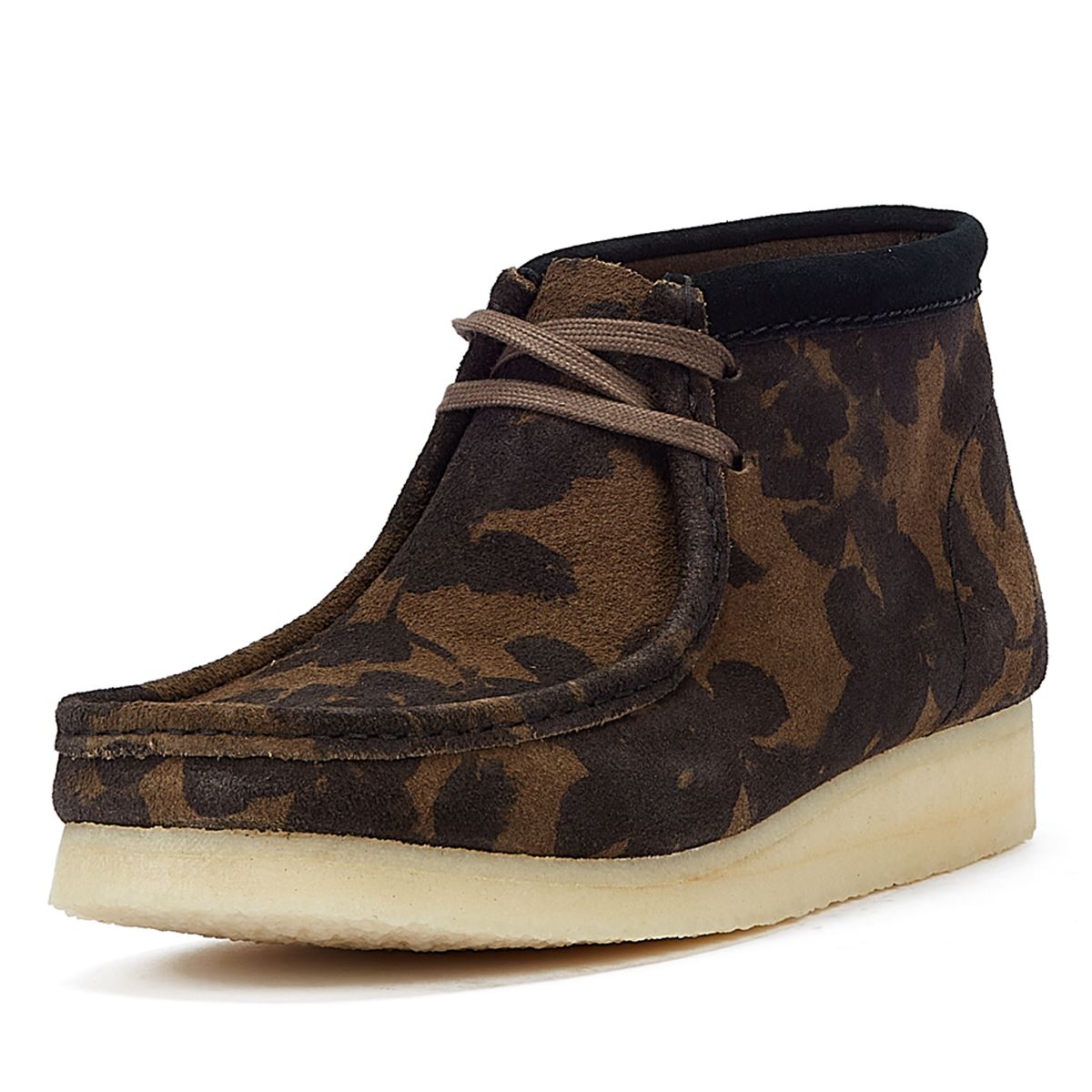 Clarks Originals Bottes Wallabee Florales Pour Hommes Noir/Kaki