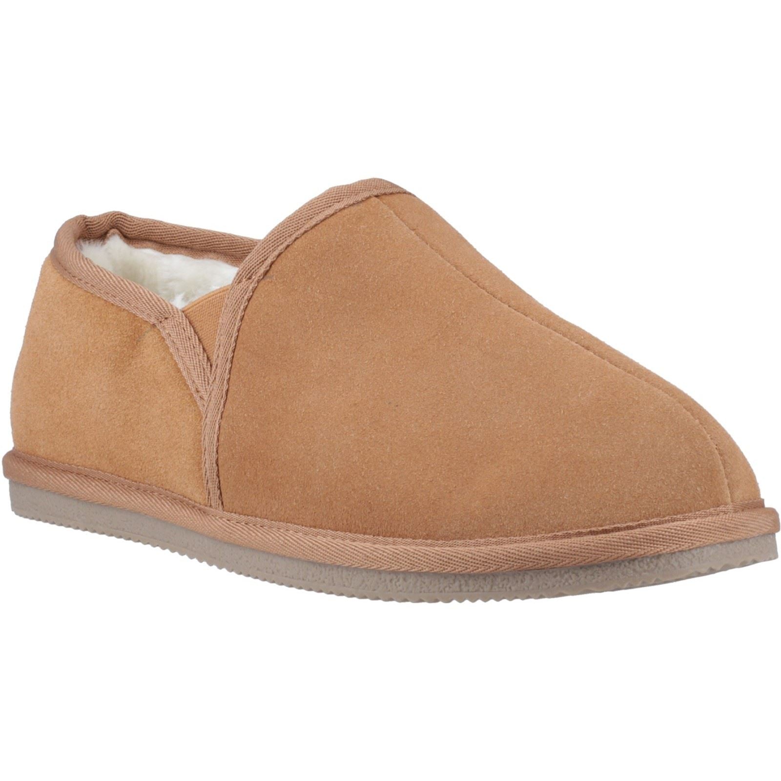 Hush Puppies Aryan Chaussons En Daim Pour Homme Couleur Marron Clair