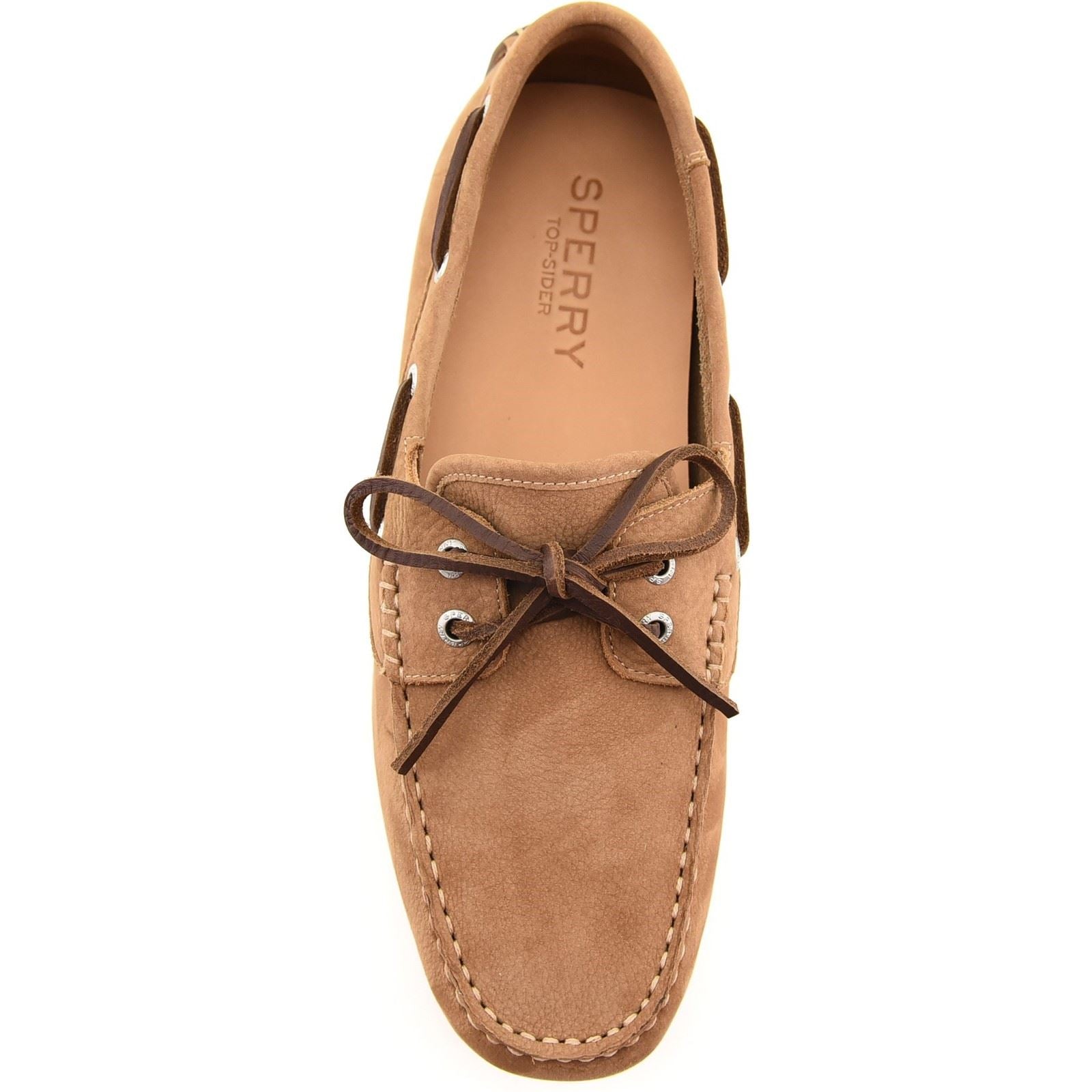 Sperry Orland 2-Eye Driver Chaussures De Bateau En Cuir Pour Hommes Couleur Tan