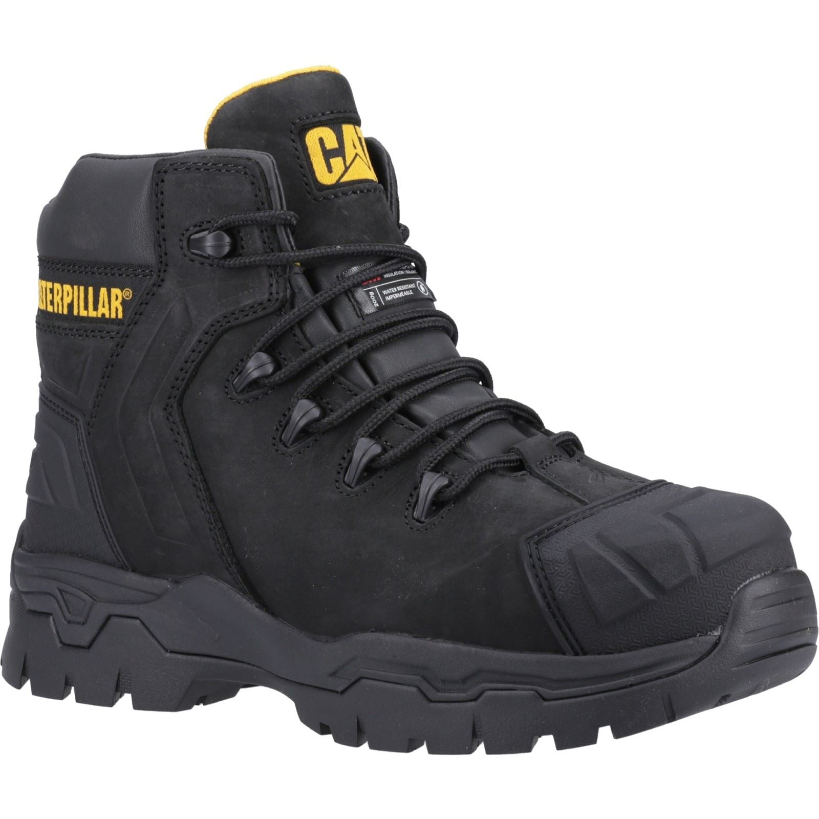 Caterpillar Bottes De Sécurité En Cuir Noir Everett S3 Wp