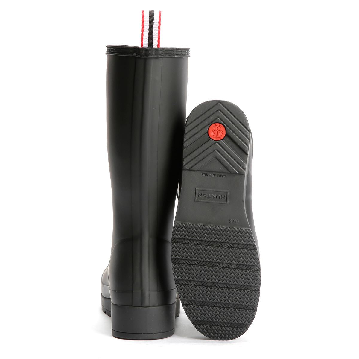 Hunter Play Tall Bottes En Caoutchouc Noires Pour Femmes