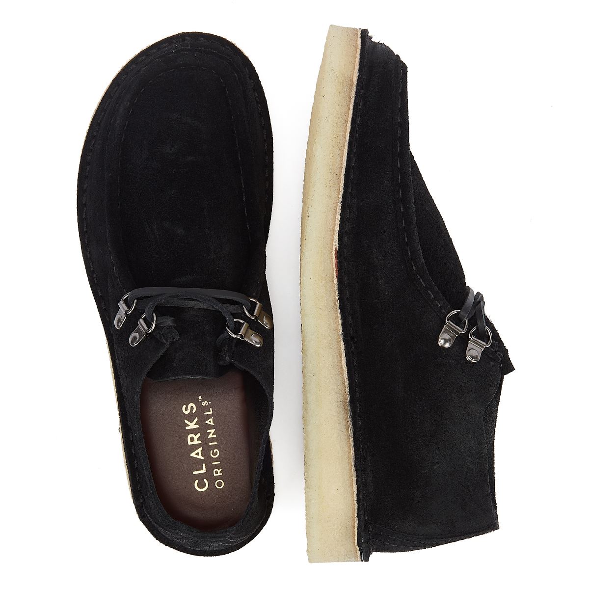 Clarks Originals Bottes Noires Pour Homme En Daim Nomade Du Désert