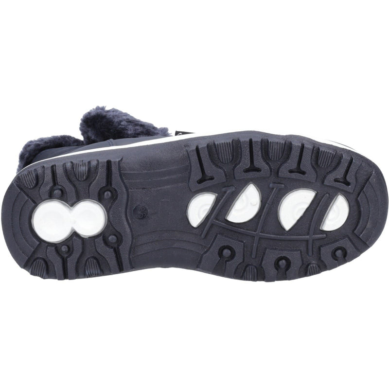 Cotswold Butterrow Chaussures Mi-mollet D'hiver Pour Femmes En Textile Bleu Marine