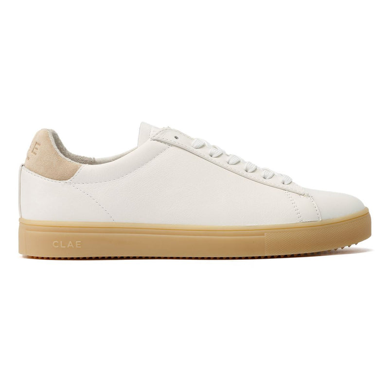 Clae Bradley Baskets Blanches En Cuir Pour Hommes