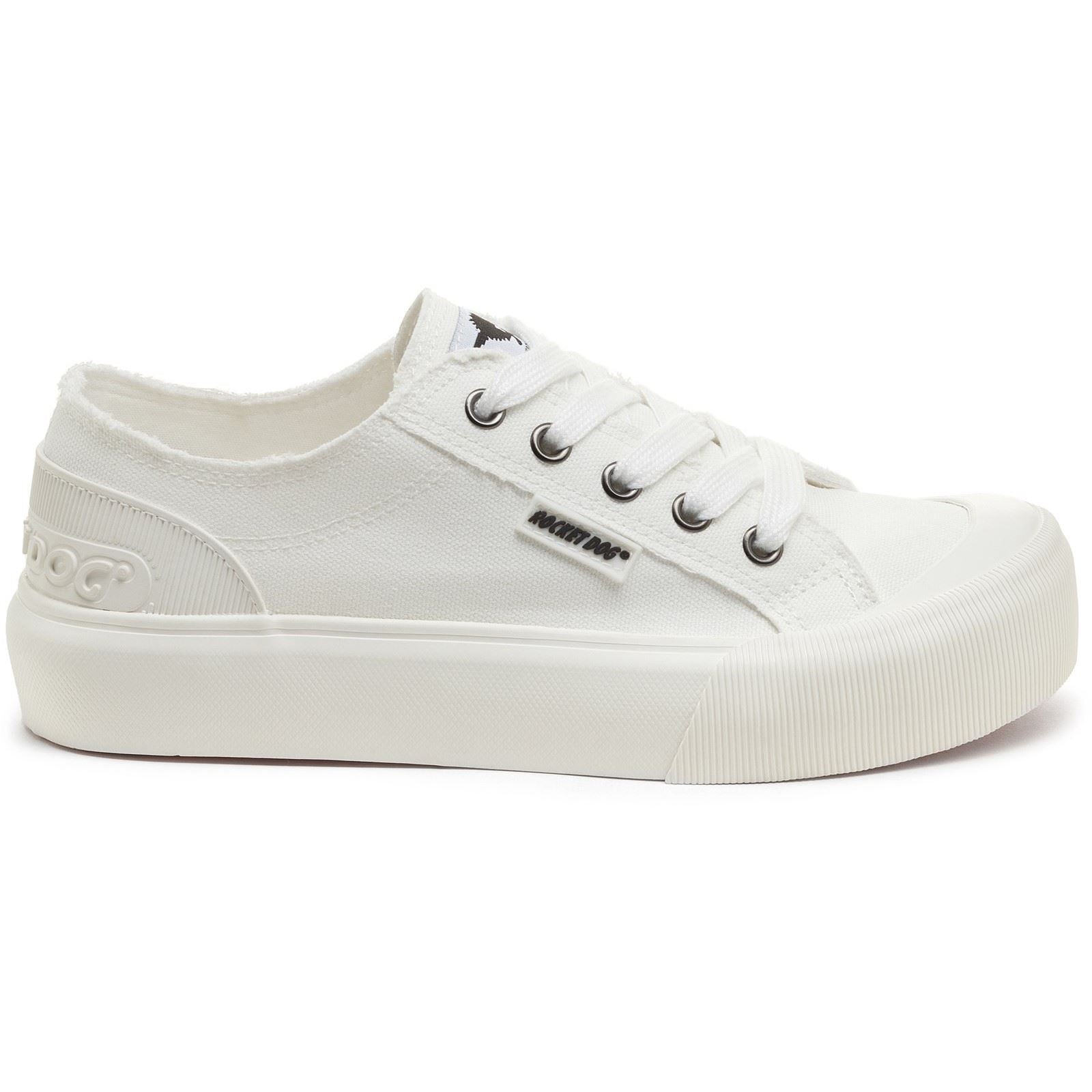 Rocket Dog Jazzin Plus 12A Sneakers Blancs En Coton Pour Femmes
