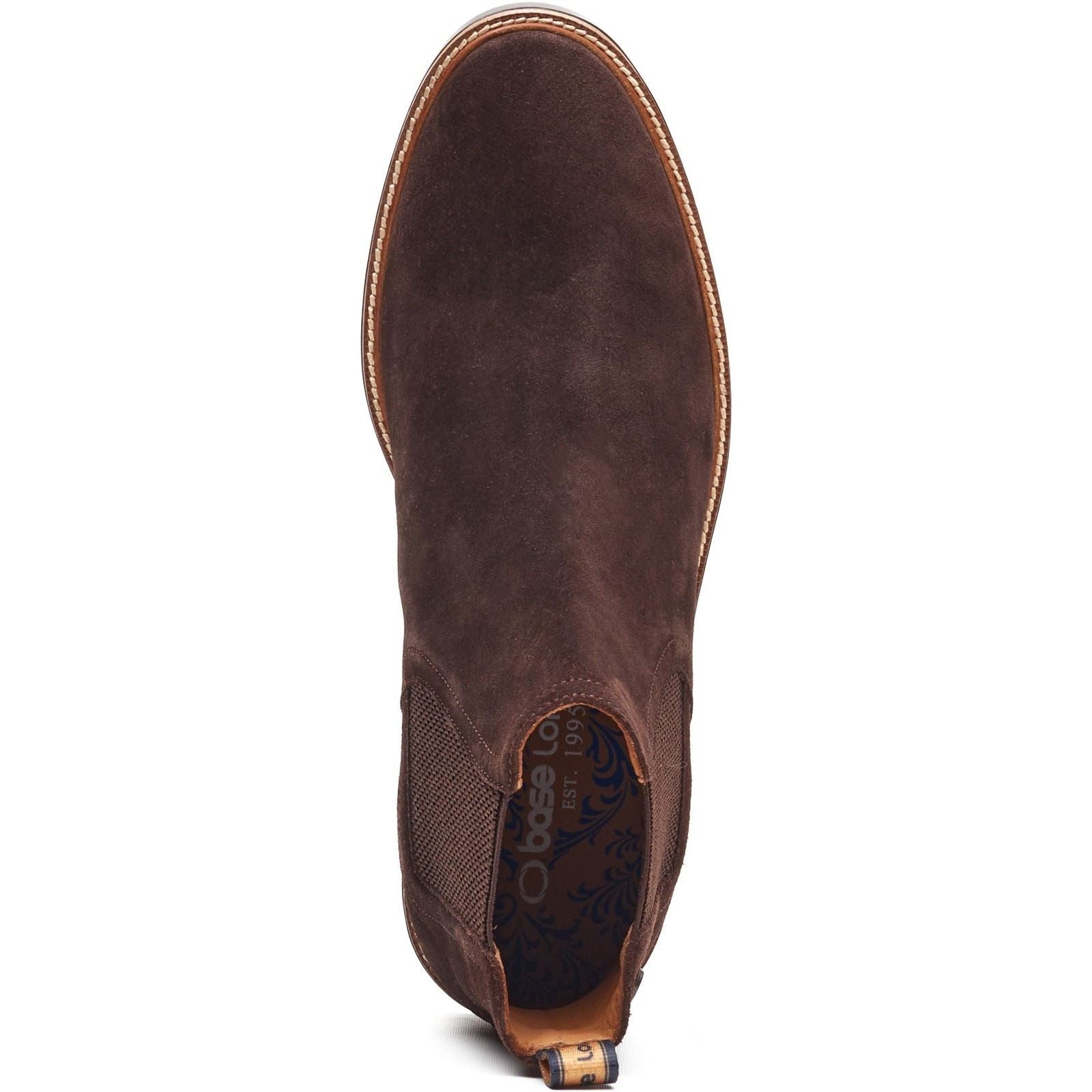Base London Sussex Chelsea Boot Bottes En Cuir Pour Hommes Marron