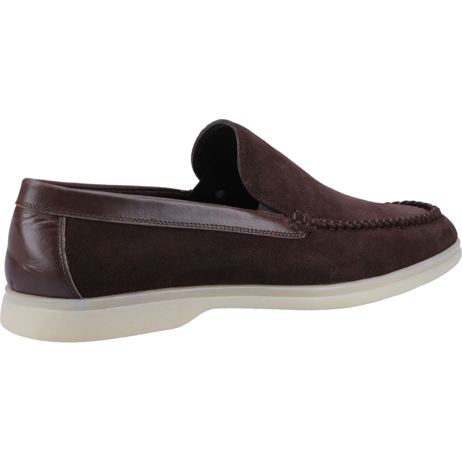 Hush Puppies Leon Chaussures Loafers Pour Hommes En Daim Marron