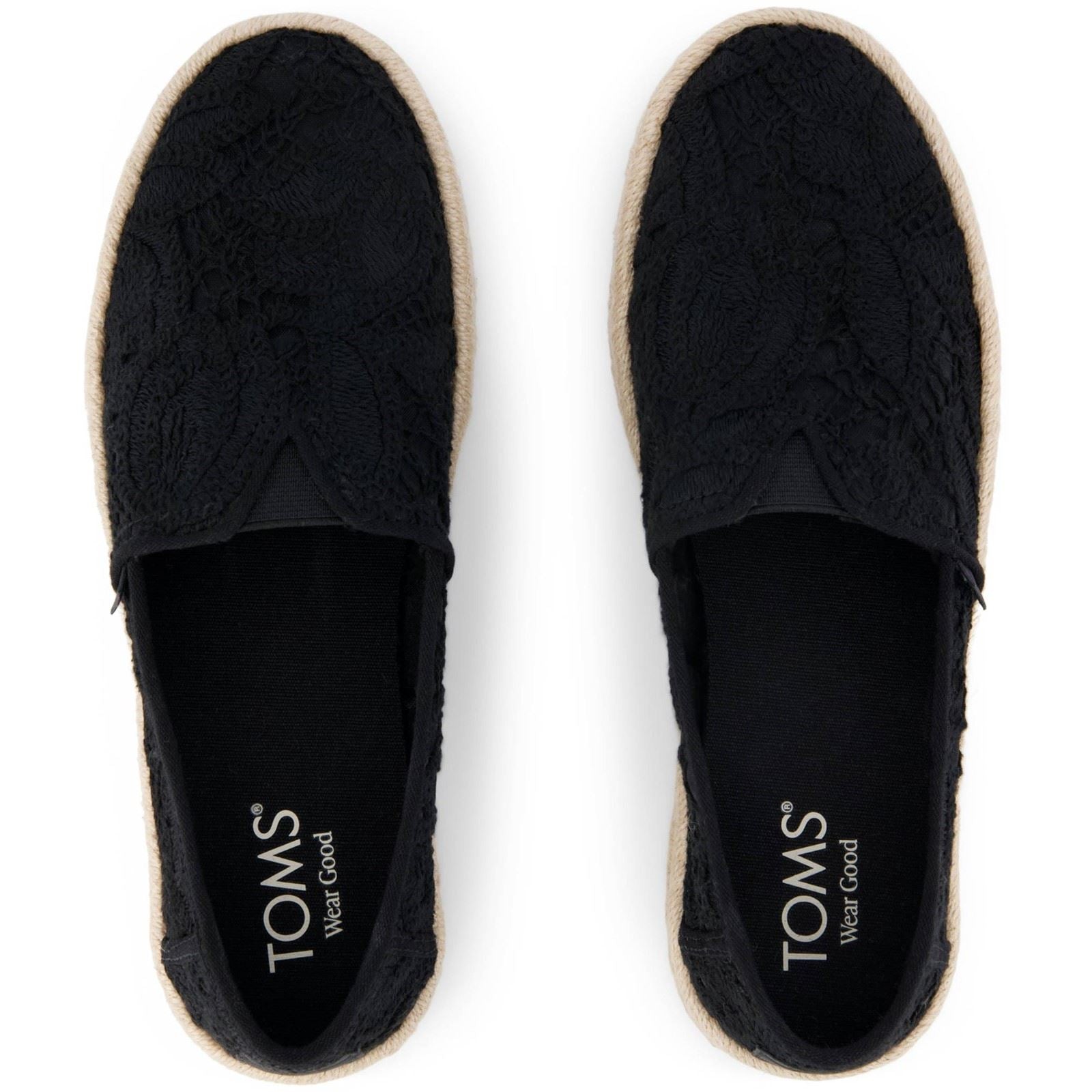 TOMS Alpargata Rope 2.0 Shoe Espadrilles Noires En Coton Pour Femmes