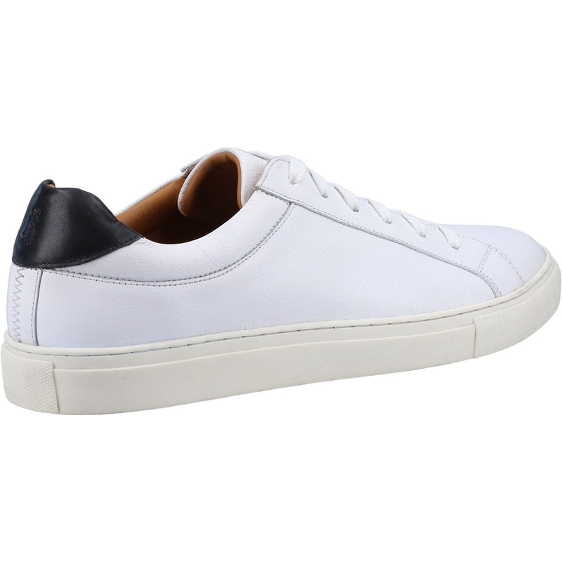 Hush Puppies Colton Baskets Blanches En Cuir Pour Hommes