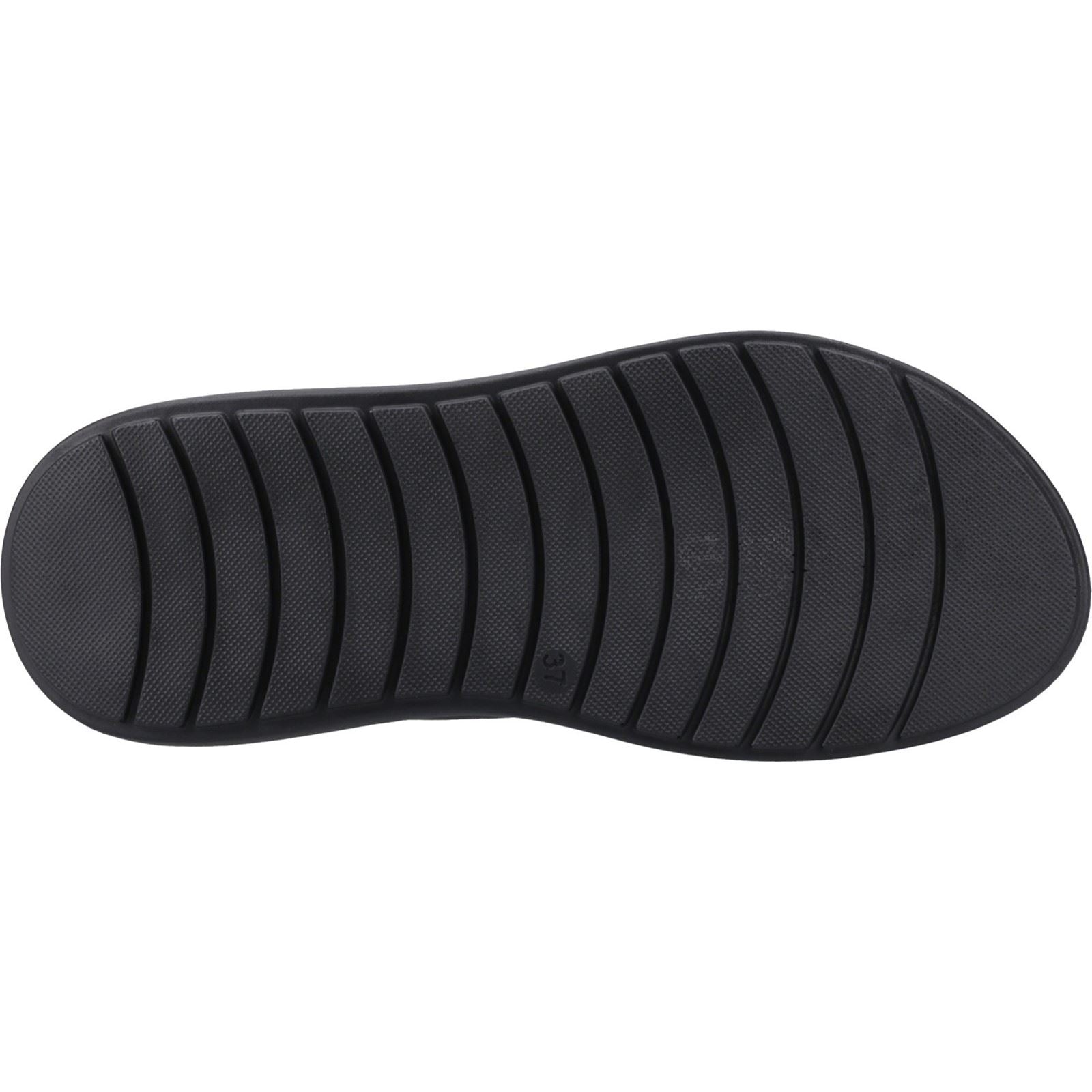 Hush Puppies Alison Sandales Noires Pour Femmes En Cuir