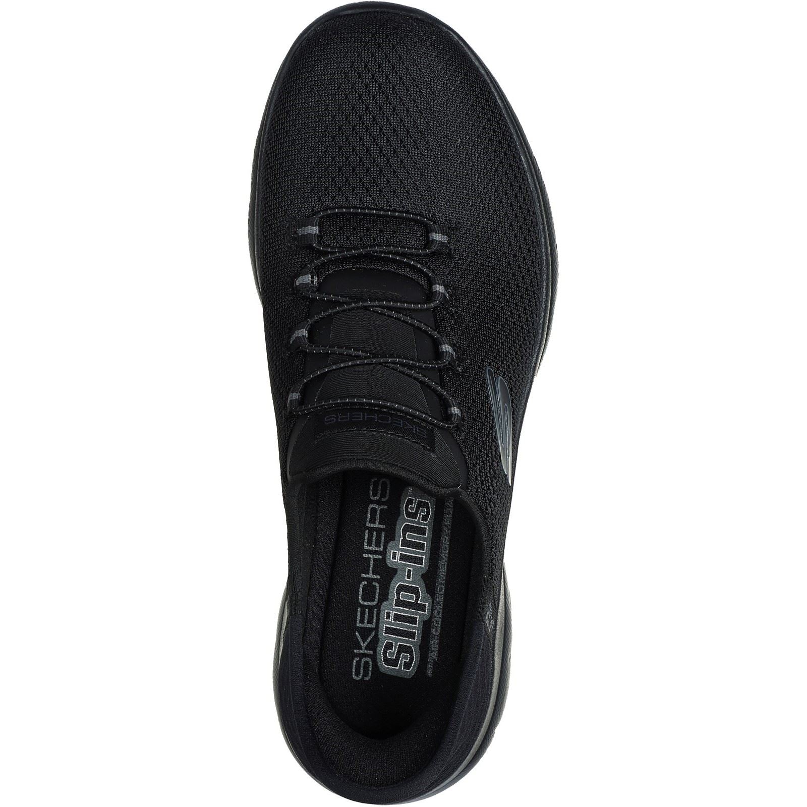 Skechers Summits Diamond Dream Sneakers Noires Pour Femmes En Textile