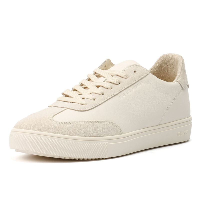 Clae Deane Baskets Blanches En Cuir Pour Hommes